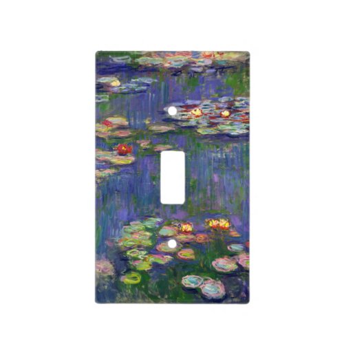 Monet Water Lilies Masterpiece Painting Light Switch Cover