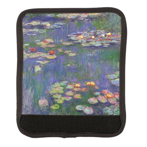 Monet Water Lilies Masterpiece Painting Luggage Handle Wrap