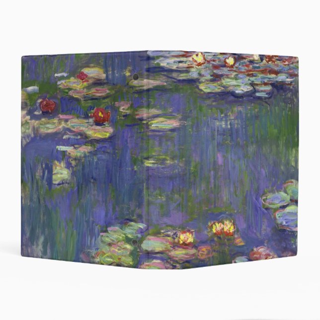 Monet Water Lilies Masterpiece Painting Mini Binder (Background)