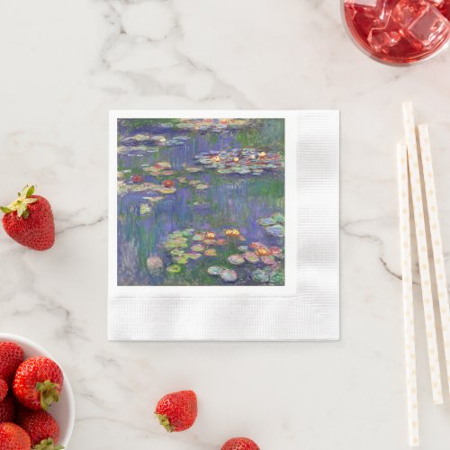 Monet Water Lilies Masterpiece Painting Napkins