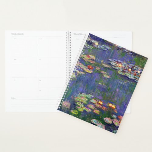 Monet Water Lilies Masterpiece Painting Planner