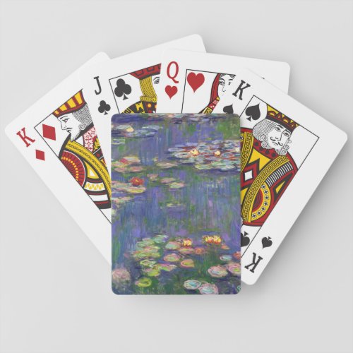 Monet Water Lilies Masterpiece Painting Playing Cards