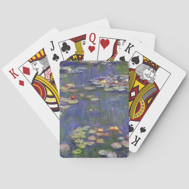 Monet Water Lilies Masterpiece Painting Poker Cards (Back)