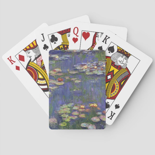 Monet Water Lilies Masterpiece Painting Poker Cards (Back)