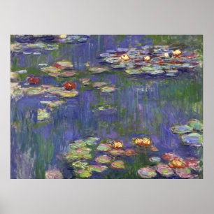 Monet Water Lilies Masterpiece Painting Poster