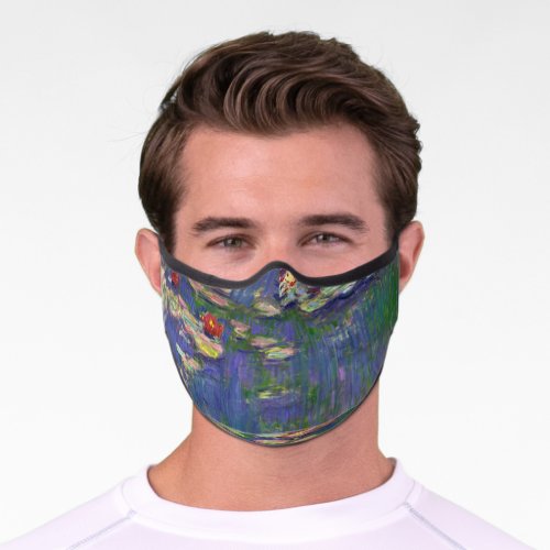 Monet Water Lilies Masterpiece Painting Premium Face Mask