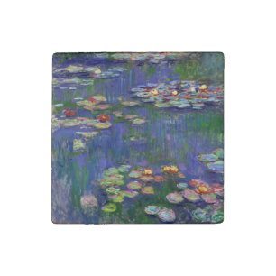 Monet Water Lilies Masterpiece Painting Stone Magnet