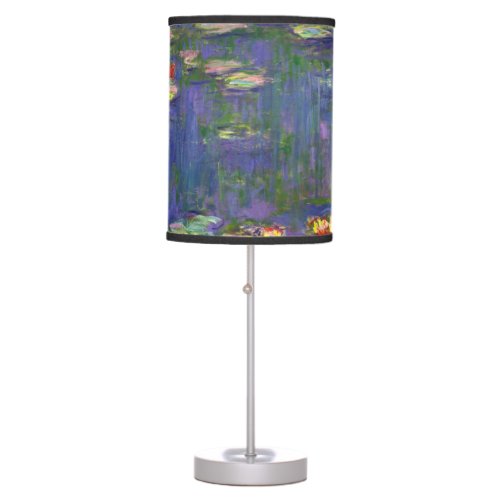 Monet Water Lilies Masterpiece Painting Table Lamp