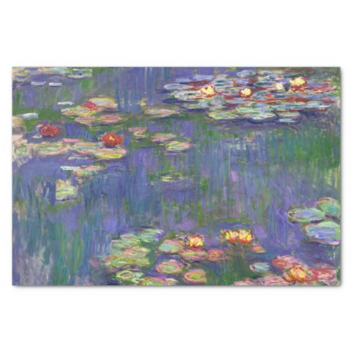 Monet Water Lilies Masterpiece Painting Tissue Paper
