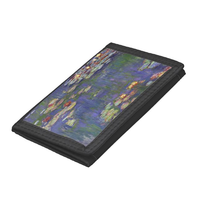 Monet Water Lilies Masterpiece Painting Trifold Wallet (Bottom)