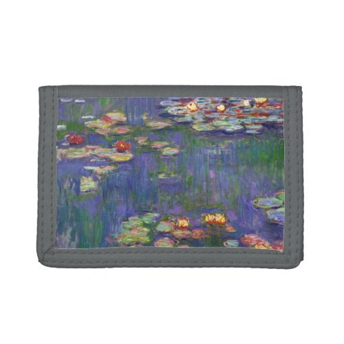 Monet Water Lilies Masterpiece Painting Trifold Wallet