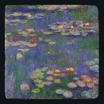 Monet Water Lilies Masterpiece Painting Trivet<br><div class="desc">Monet Water Lilies - This classic Monet painting was painted by Claude Monet in 1916. It is part of his famous water lilies collection where he paints in his garden in Giverney,  France. A masterpiece painting.</div>