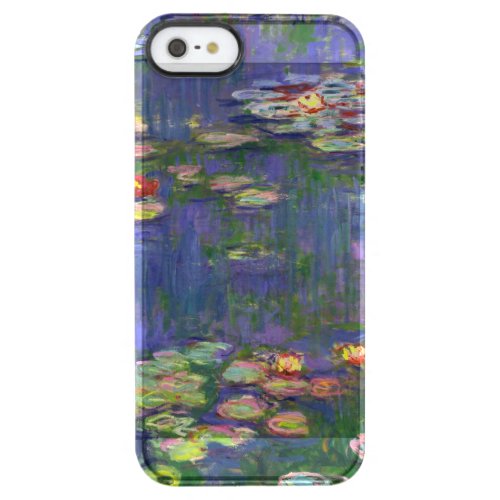 Monet Water Lilies Masterpiece Painting Clear iPhone SE55s Case