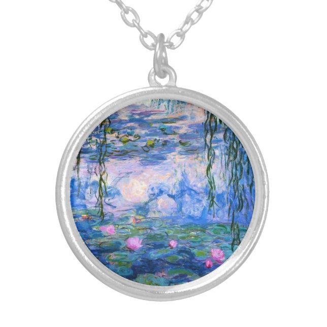 Monet Water Lilies Necklace (Front)