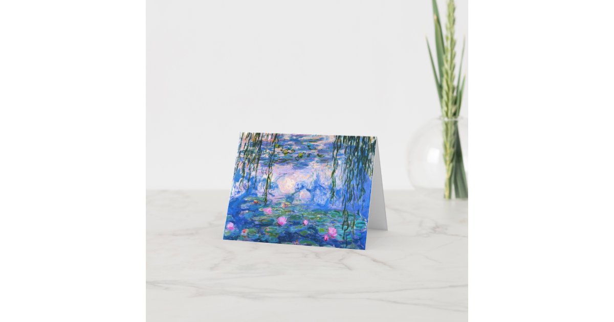 Water Lilies Note Card Zazzle