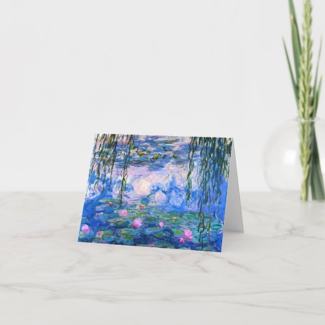 Monet Water Lilies Note Card (Front)