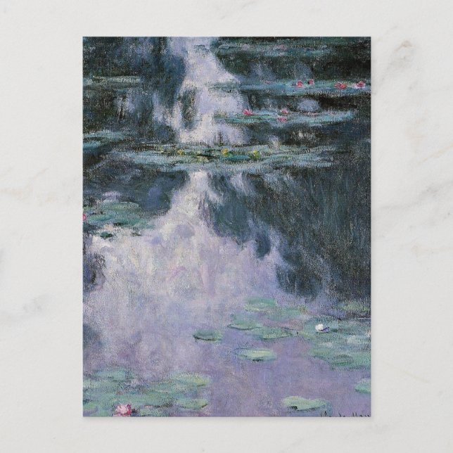 Monet - Water Lilies-nympheas-1907 Postcard (Front)