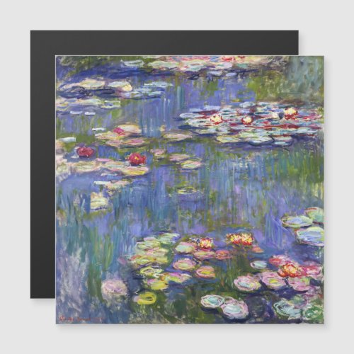 Monet _ Water Lilies  Nympheas Magnetic Card