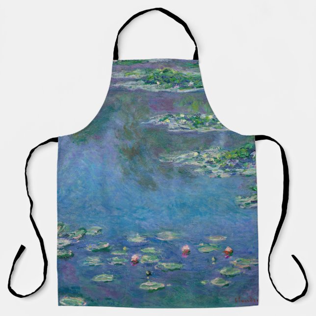 Monet Water Lilies Painting Apron (Front)