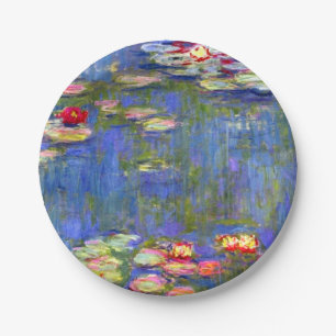 Monet Water Lilies  Paper Plates
