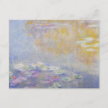 Monet - Water Lilies, Pastel Colors Fine Art Postcard<br><div class="desc">Water Lilies,  pastel,  1908 vintage painting by French Impressionist artist Claude Monet</div>