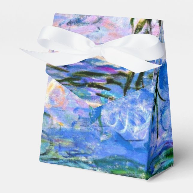 Monet - Water Lilies (pink) Favor Boxes (Front Side)