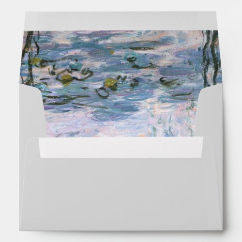 Monet Water Lilies Plain Elegant Professional Envelope