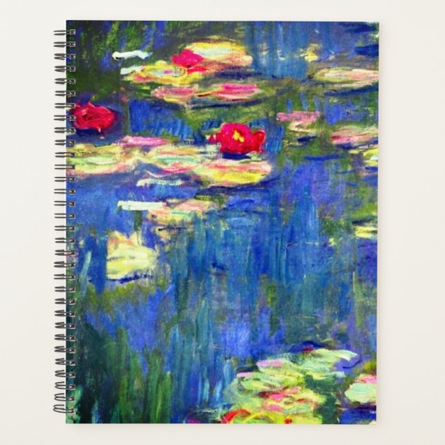 Monet Water Lilies  Planner (Front)
