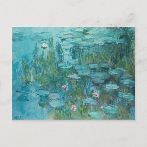 MONET Water Lilies Postcard
