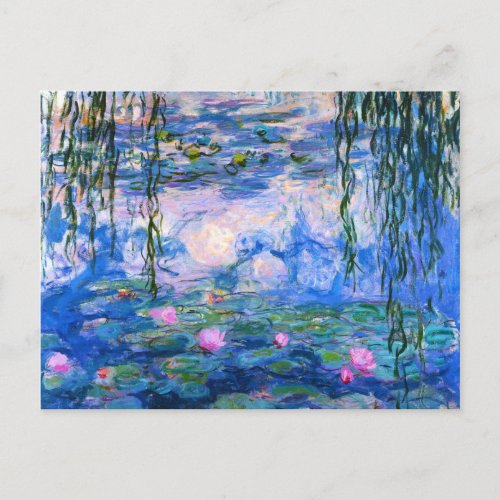 Monet Water Lilies Postcard