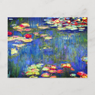 Monet Water Lilies Postcard