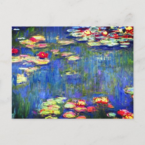 Monet Water Lilies  Postcard