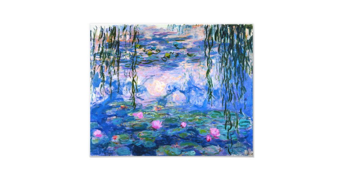 Monet Water Lilies Print | Zazzle