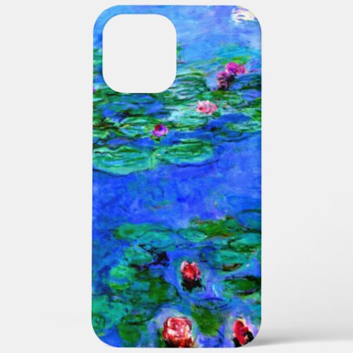 Monet _ Water Lilies red  iPhone 12 Pro Max Case