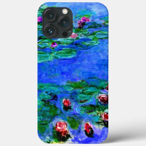 Monet _ Water Lilies red Case_Mate iPhone Case