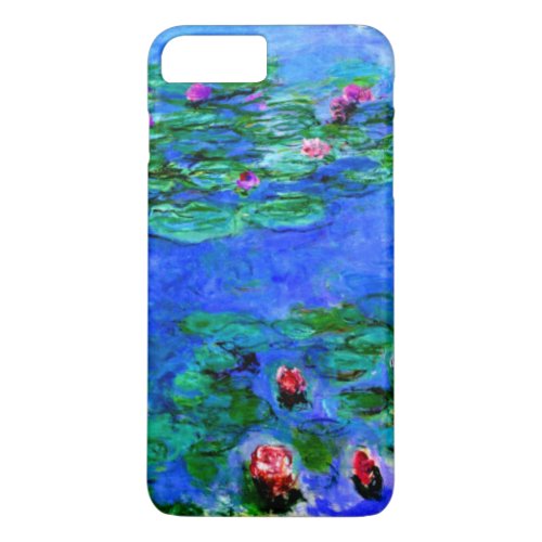 Monet _ Water Lilies red iPhone 8 Plus7 Plus Case