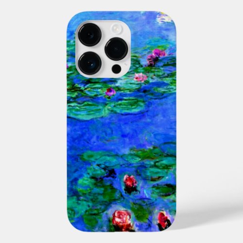 Monet _ Water Lilies red Case_Mate iPhone 14 Pro Case