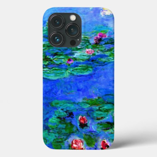 Monet _ Water Lilies red  iPhone 13 Pro Case