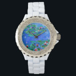 Monet - Water Lilies (Red), famous artwork Watch<br><div class="desc">Claude Monet painting,  Water Lilies (red),  popular artwork</div>
