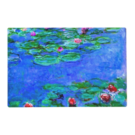 Monet - Water Lilies (red) Placemat