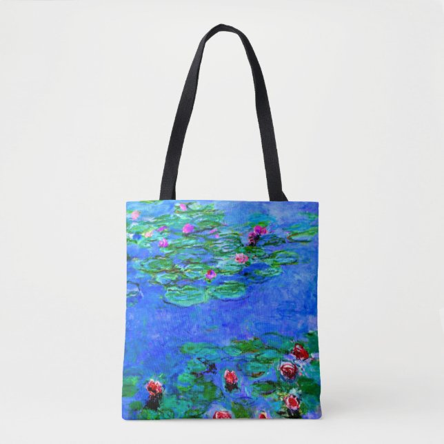 Monet - Water Lilies (Red) Tote Bag (Front)