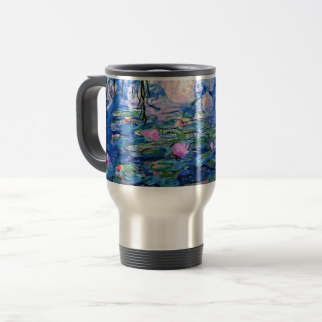 Monet: Water Lilies, Travel Mug (Front Left)