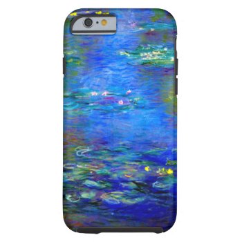 Monet Water Lilies V4 Tough Iphone 6 Case by designdivastuff at Zazzle