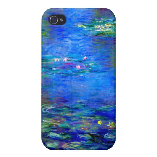 Monet Water Lilies v4 iPhone Case (Back)