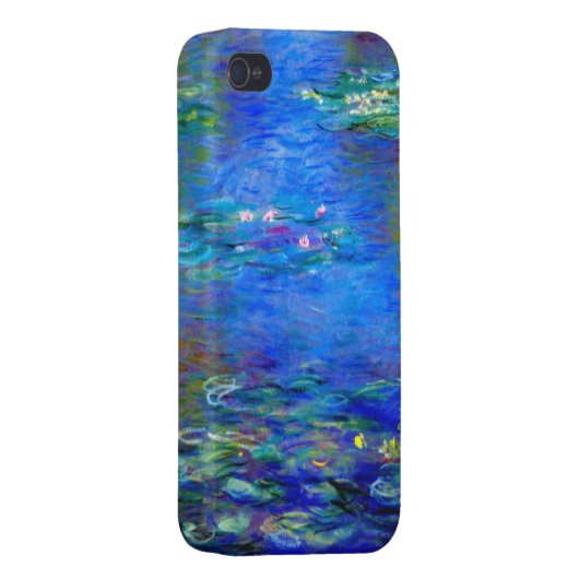 Monet Water Lilies v4 iPhone Case (Back Right)