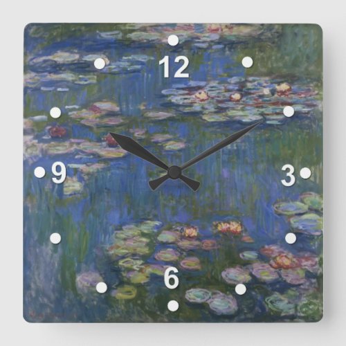 Monet Water Lilies Wall Clock