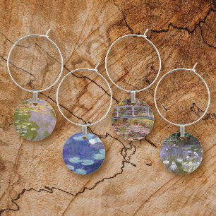 Monet Water Lilies Wine Charm