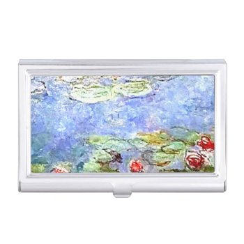 Monet Water Lillies Business Card Case by ProfessionalDevelopm at Zazzle