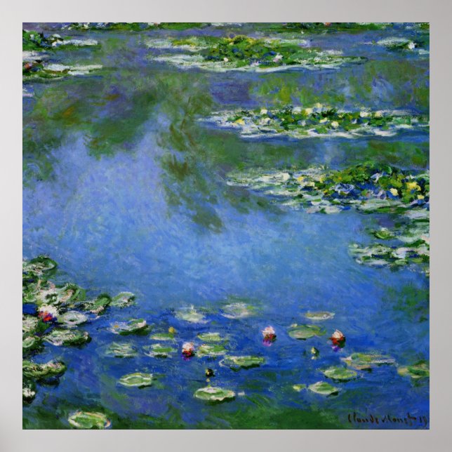 Monet Water Lillies Poster (Front)