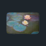 Monet Water Lily Lilies Pond Waterlilies Painting Bath Mat<br><div class="desc">Claude Monet Nympheas,  1897-98. A simple french impressionism painting by famous painter Claude Monet,  all about water lilies. A classic impressionist water lily painting.</div>